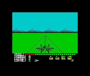 Mig-29 Soviet Fighter (ZX Spectrum) screenshot: Ready to start