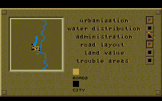 Caesar (DOS) screenshot: Evaluating your infrastructure.