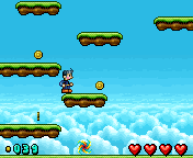 Miki's World 1 The Lost Tiara com cenário de sala secreta na versão original de celular