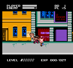Mighty Final Fight (NES) screenshot: Pow Pow Pow!