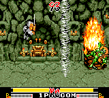 Samurai Shodown (Game Gear) screenshot: Haohmaru performing a special attack.