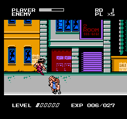 Mighty Final Fight (NES) screenshot: Guy Jumping