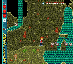 The Adventures of Mighty Max (Genesis) screenshot: If you drop down, you die