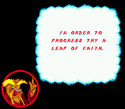 The Adventures of Mighty Max (Genesis) screenshot: Getting tipps...