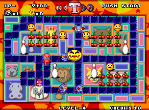 Neo Mr. Do! (Arcade) screenshot: Round 4