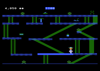 Miner 2049er (Atari 5200) screenshot: The second level features many slides...