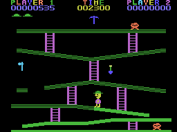 Miner 2049er (ColecoVision) screenshot: Gameplay on the first level