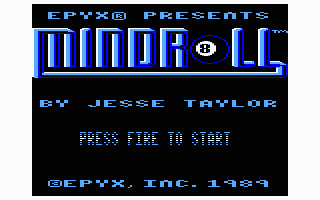 Mind-Roll (TRS-80 CoCo) screenshot: Title screen (Coco 3)