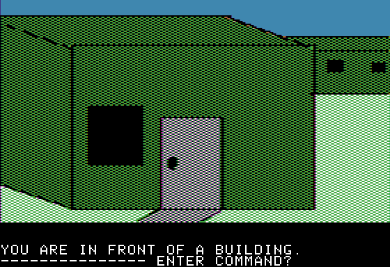 Hi-Res Adventure #0: Mission Asteroid (Apple II) screenshot: The beginning