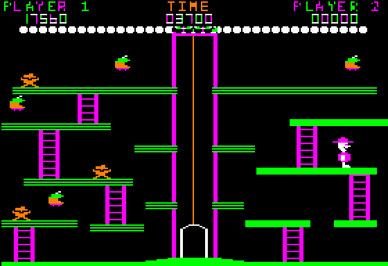 Miner 2049er (Apple II) screenshot: The third level