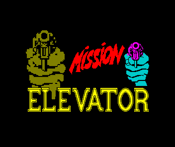 Mission Elevator (ZX Spectrum) screenshot: Title screen