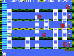 Fire Rescue (MSX) screenshot: The mice will leave trough the emergency exit