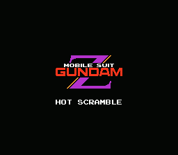Mobile Suit Z Gundam: Hot Scramble (NES) screenshot: Title screen