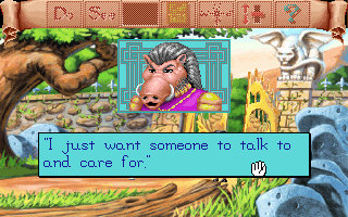Mixed Up Fairy Tales (DOS) screenshot: Not so beastly after all (MCGA/VGA)