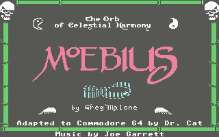 Moebius: The Orb of Celestial Harmony (Commodore 64) screenshot: Title Screen.