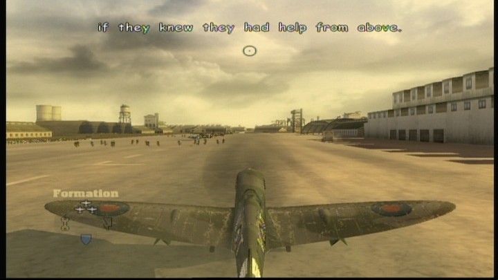 Blazing Angels: Squadrons of WWII (Xbox 360) screenshot: Preparing to take off.