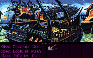 Monkey Island 2: LeChuck's Revenge (DOS) screenshot: Woodtick