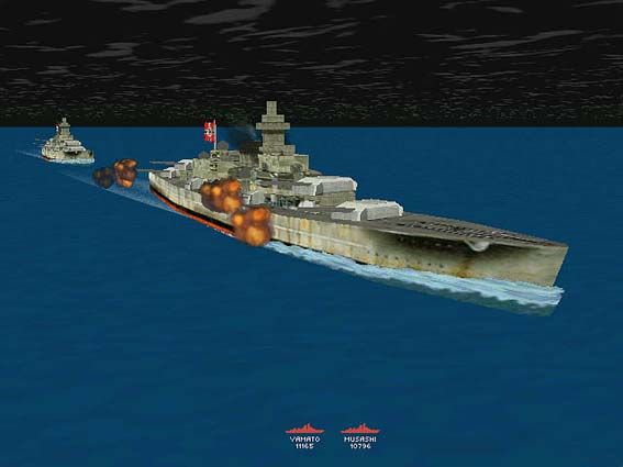 Fighting Steel: World War II Surface Combat 1939-1942 (Windows) screenshot: The Admiral Graf Spee opening fire