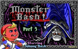 Monster Bash (DOS) screenshot: Title screen