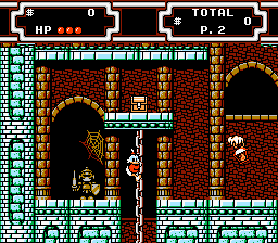 Disney's DuckTales 2 (NES) screenshot: Weird things happen, but there are not so much hidden rooms as in the first game.