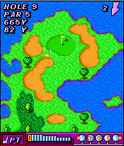 Rayman Golf (J2ME) screenshot: The ninth hole