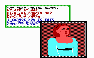 Sid Meier's Pirates! (Commodore 64) screenshot: You may even get a chance to meet the governor's young pretty daughter