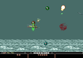 Bio Hazard Battle (Genesis) screenshot: Ouch!