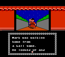 Monster Party (NES) screenshot: Introduction story