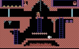 Montezuma's Revenge (Commodore 64) screenshot: The starting location