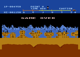 Moon Patrol (Atari 5200) screenshot: Game Over