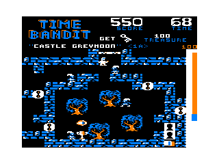 Time Bandit (TRS-80 CoCo) screenshot: One of the Fantasy worlds...