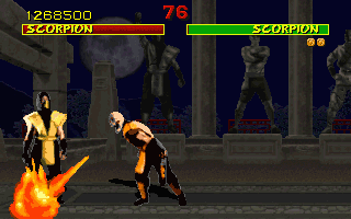 Mortal Kombat 1992 Scorpion Fatality Arcade Screenshot