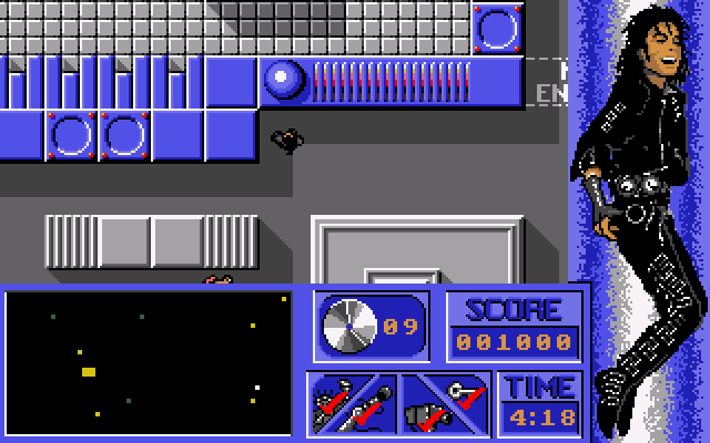 Moonwalker (Amiga) screenshot: Got some of the required items