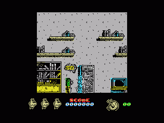 Mortadelo y Filemón II: Safari Callejero (MSX) screenshot: Start of level