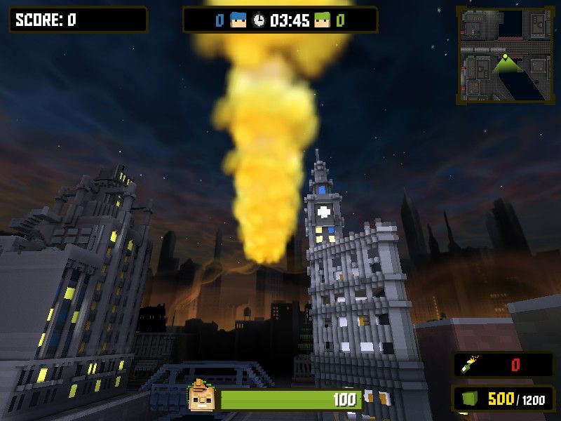 <small>Ace of Spades (Windows) screenshot:</small><br> Throwing Molotov Cocktail.