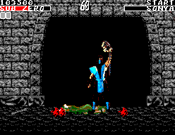 Mortal Kombat (SEGA Master System) screenshot: Sub Zeros finishing move