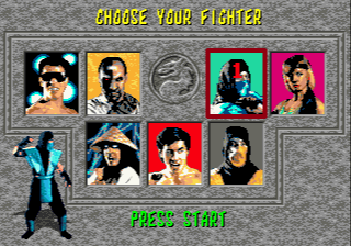 Screenshot of Mortal Kombat (DOS, 1992) - MobyGames