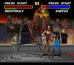 Mortal Kombat 3 (SNES) screenshot: Finish him!