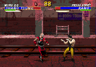 Mortal Kombat 3 (Genesis) screenshot: Battle in a subway
