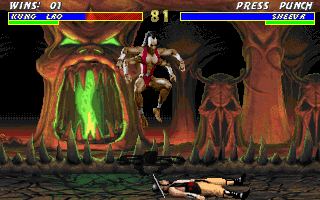 Mortal Kombat 3 (DOS) screenshot: Sheeva, the female counterpart of Goro