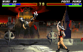 Mortal Kombat 3 (DOS) screenshot: MK3 has some really magnificent settings.