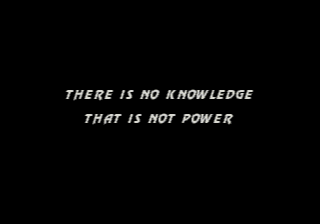 Mortal Kombat 3 (Genesis) screenshot: Wise words?