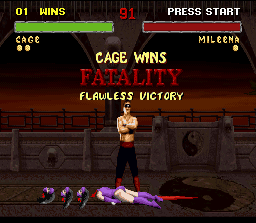 Mortal Kombat 2 Fatalities SNES 
