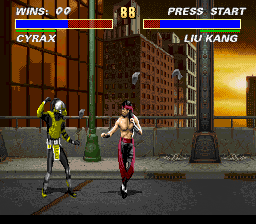 Mortal Kombat 3 (SNES) screenshot: Bridge