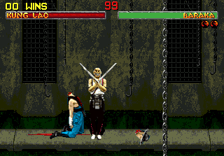 Mortal Kombat II (SEGA 32X) screenshot: Fatality!