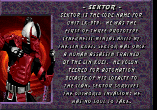 Mortal Kombat 3 (Genesis) screenshot: Huh... nice to meet you?