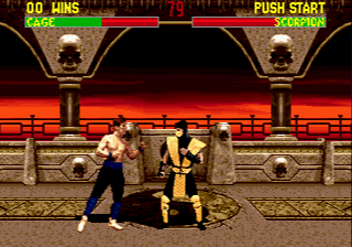 Mortal Kombat II (Genesis) screenshot: What did ya say?! Say it again!