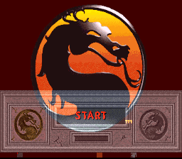 Mortal Kombat II (SNES) screenshot: Nice main menu