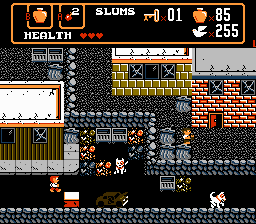 Spiritual Warfare (NES) screenshot: In the slums