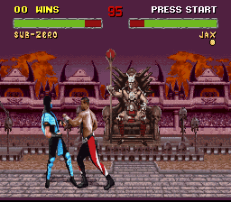 Mortal Kombat II (SNES) screenshot: Don't be afraid, I just wanna talk to you